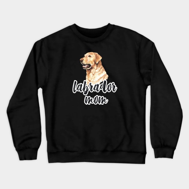 Lab mom gift. Labrador mom gifts. Yellow lab mom. Yellow lab gift. Labrador mama. Labrador mom. Labrador retriever owner gift. Labrador mask Crewneck Sweatshirt by crocozen